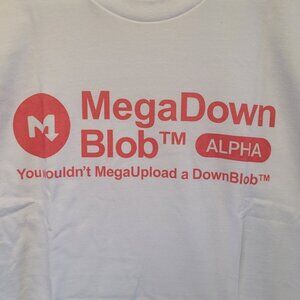MSCHF MegaDownBlob Alpha T-Shirt Large Drop #119 UpBlob MegaUpload Parody Rare